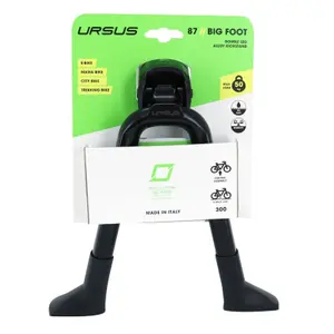 Béquille centrale vélo double pliable alu 300 mm supporte poids 50 kg Ursus Big foot 28"/700 image-2
