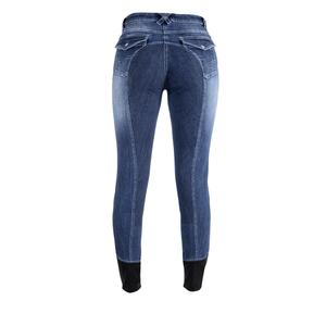 Calças de equitação full grip com bainha elástica para mulher USG Marina image-1