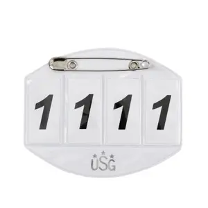 Número de partida do cavalo com alfinete de segurança de 4 dígitos USG image-0