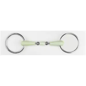 Bocado de oliva de doble articulación para caballos USG Happy Apple Bit image-0
