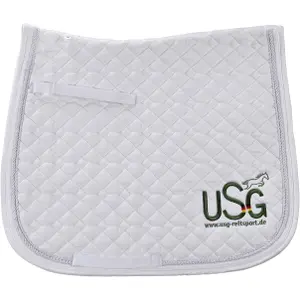 Quilted show jumping saddle pad USG image-0