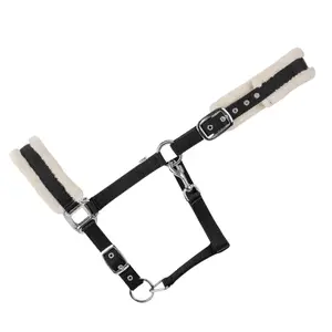 Cabestro de piel para caballo USG Furry image-0