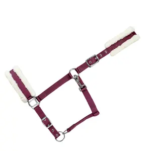 Cabestro de piel para caballo USG Furry image-0