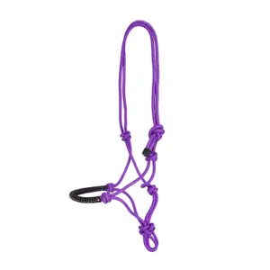 Geknoopt touwhalster met glittersteentjes voor paard USG image-0
