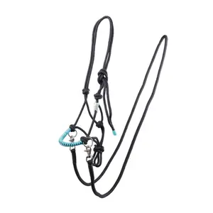 Cabresto de corda com nós e rédeas para cavalos USG image-0