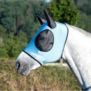 Fly mask with earmuffs for horses USG image-0