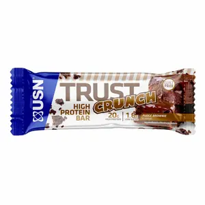 Paquete de 12 barritas nutritivas de brownie USN Nutrition Trust Crunch image-0