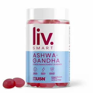 Complemento alimenticio para controlar el estrés USN Nutrition Liv.Smart Ashwagandha Gummies image-0