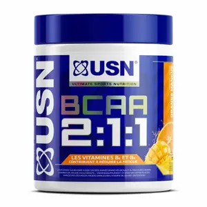 Complément alimentaire orange-mangue USN Nutrition BCAA 2:1:1 image-0