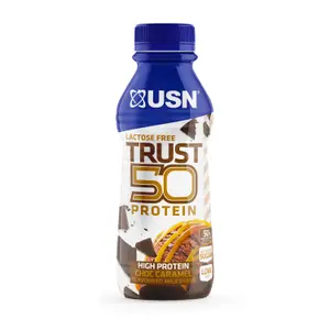 Lote de 6 bebidas de Chocolate Caramelo 500mL USN Trust Protein Fuel 50 image-0