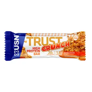 Lote de 12 barritas Trust Crunch USN Caramelo salado y cacahuete 60g image-1