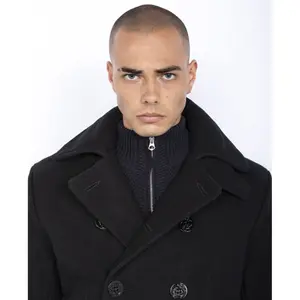 Klassischer Wollmantel Schott image-4