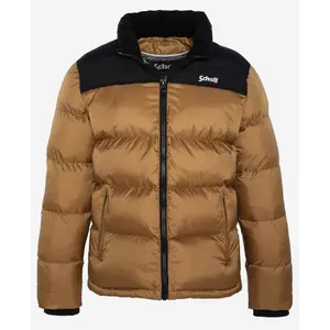 Daunenjacke mit Passe und Stickerei Schott image-0