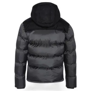 Hooded Puffer Jacket + embroidery Schott image-1