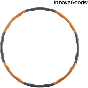 v0103103-abnehmbarer-fitnessring-mit-schaumstoffuberzug-innovagoods-o-waist-grau-orange-tu