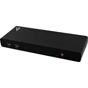 Universeel docking station usb-c hdmi-dp x2 usb 3 rj45 aansluiting x2 V7