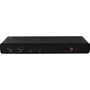 Universeel docking station usb-c hdmi-dp x2 usb 3 rj45 aansluiting x2 V7 image-1