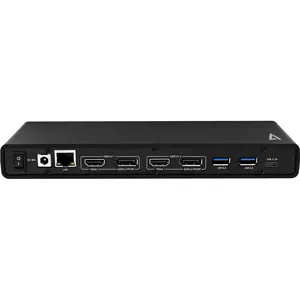 Universeel docking station usb-c hdmi-dp x2 usb 3 rj45 aansluiting x2 V7 image-3