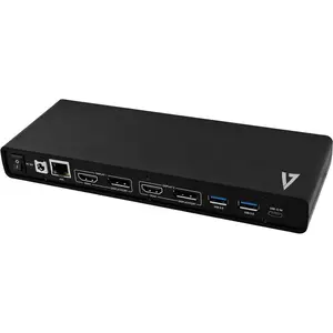 Universeel docking station usb-c hdmi-dp x2 usb 3 rj45 aansluiting x2 V7 image-4