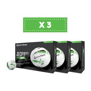 Confezione da 3 palline da golf Taylormade TM24 Speedsoft Ink