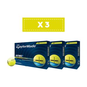 Set van 3 golfballen Taylormade Distance +