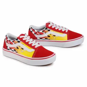 Entrenadores para niños Vans UY Comfycush Old Skool -Flame image-1