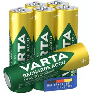 Pile rechargeables Varta Power type AA (LR6) 2100mAh (x4)