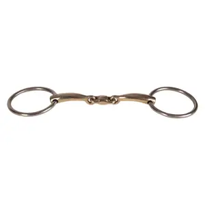 Mors 2 anneaux double-brisures pour cheval Velari 22004-41