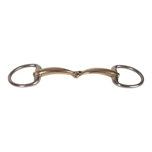 Mors de oliva simple para caballo en cobre Velari 16mm 13,5cm image-0