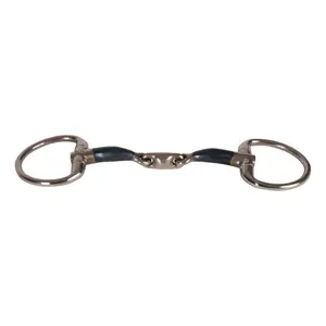 Mors olive double brisures pour cheval Velari Sweet Iron 14mm 11,5cm