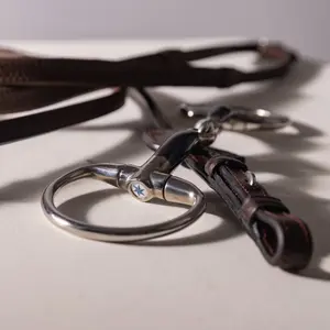 Mors olive double brisures pour cheval Velari Sweet Iron 14mm 11,5cm image-4