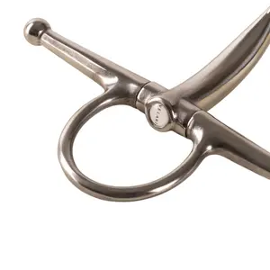 Mors à aiguille simple brisure pour cheval en acier inoxydable Velari Full Cheek Bit 16mm 11,5cm image-3
