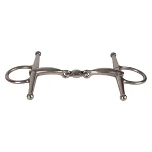 Mors à aiguille double-brisures pour cheval en acier inoxydable Velari Full Cheek Bit 16mm