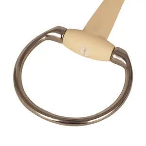 Straight olive bit for horse Velari Flex Soft image-2