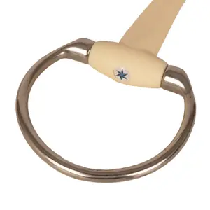 Straight olive bit for horse Velari Flex Soft image-3
