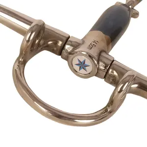 Mors à aiguille simple brisure releveur pour cheval Velari Full Cheek Gag Sweet Iron image-2