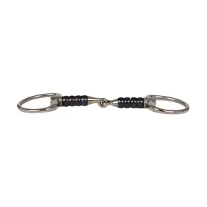 Mors 2 Rings for Horse with Rollers in Birch Wood Velari image-1