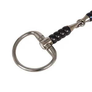 Mors 2 Rings for Horse with Rollers in Birch Wood Velari image-2