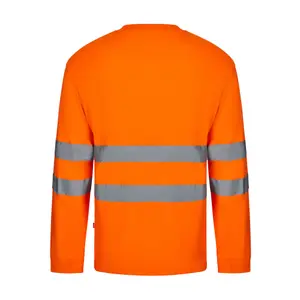 Camiseta de manga larga de algodón/poliéster de alta visibilidad Velilla image-1