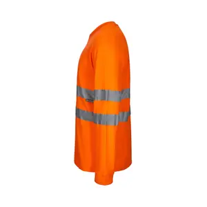 Camiseta de manga larga de algodón/poliéster de alta visibilidad Velilla image-2