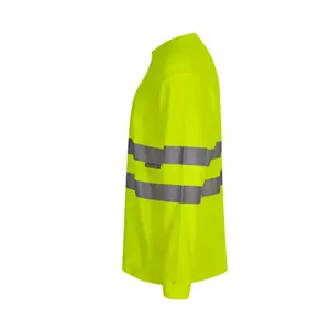 Camiseta de manga larga de algodón/poliéster de alta visibilidad Velilla image-2