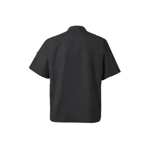 Veste de cuisine manches courtes avec boutons pression Velilla image-1