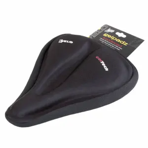 Anatomisch geformter Gel-Sattelbezug mit Kordel VELO image-1