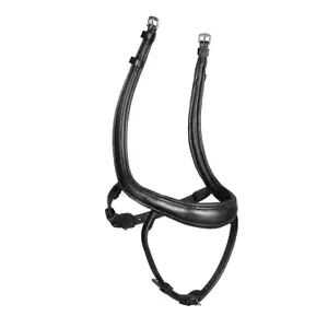 Curved ergonomic flash noseband for horse Velociti Lusso