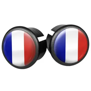 Set of 2 handlebar caps for road bikes Velox Doming France image-0