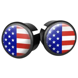 Set of 2 handlebar caps for road bikes Velox Doming Usa image-0