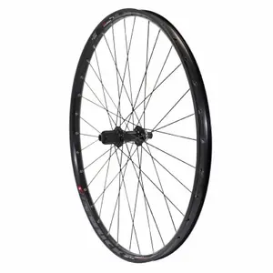 Rear wheel hub thru axle 32 spokes rim Velox Trucky 30 Boost Tubeless Ready Disc Centerlock Shimano Mt400 12-148 30C 32 image-1