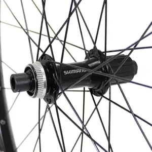 Rear wheel hub thru axle 32 spokes rim Velox Trucky 30 Boost Tubeless Ready Disc Centerlock Shimano Mt400 12-148 30C 32 image-2