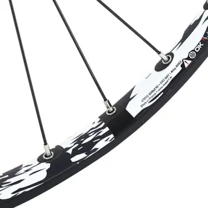 Front wheel double wall eyelet hub shimano 6 holes spokes rim Velox Karma Disc Shimano M475 32 21C image-2
