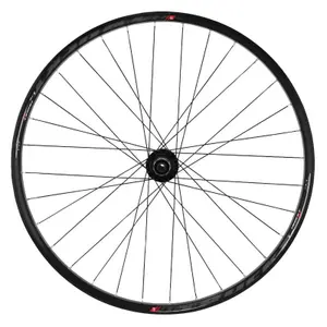 Roue de vélo VTT arrière moyeu roulement disc 6 trous (compatible tubeless et tubetype) pour axe traversant 12-142 pour pneu 29 x 2.00-2.50 - jante intérieure 30 mm Velox Trucky 30 Disc 11-10V. image-1